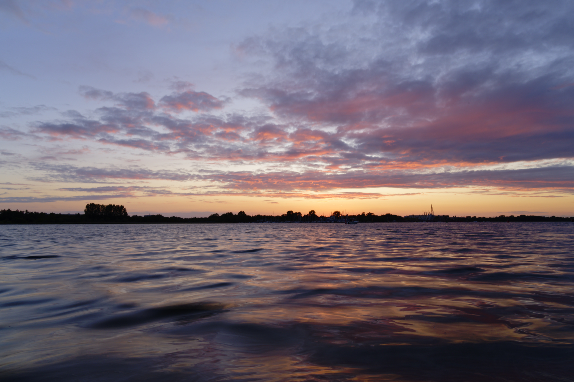 Sonnenuntergangsfischen